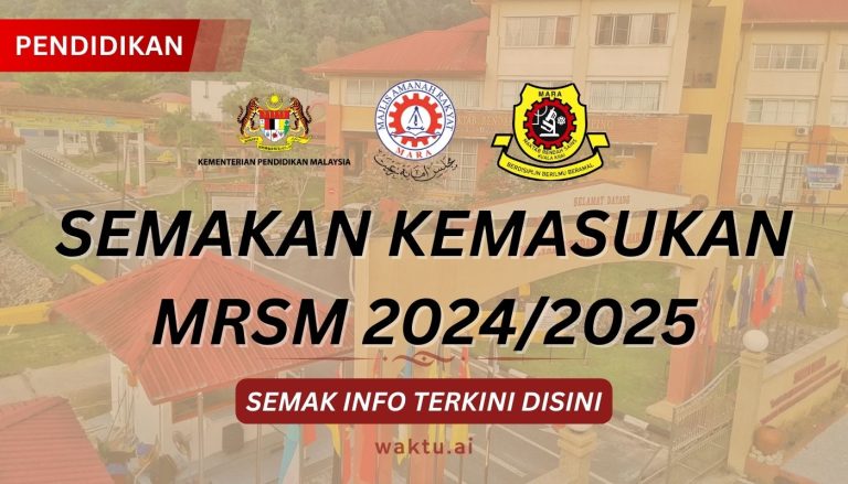 Semakan MRSM : Semak Keputusan Permohonan 2024/2025