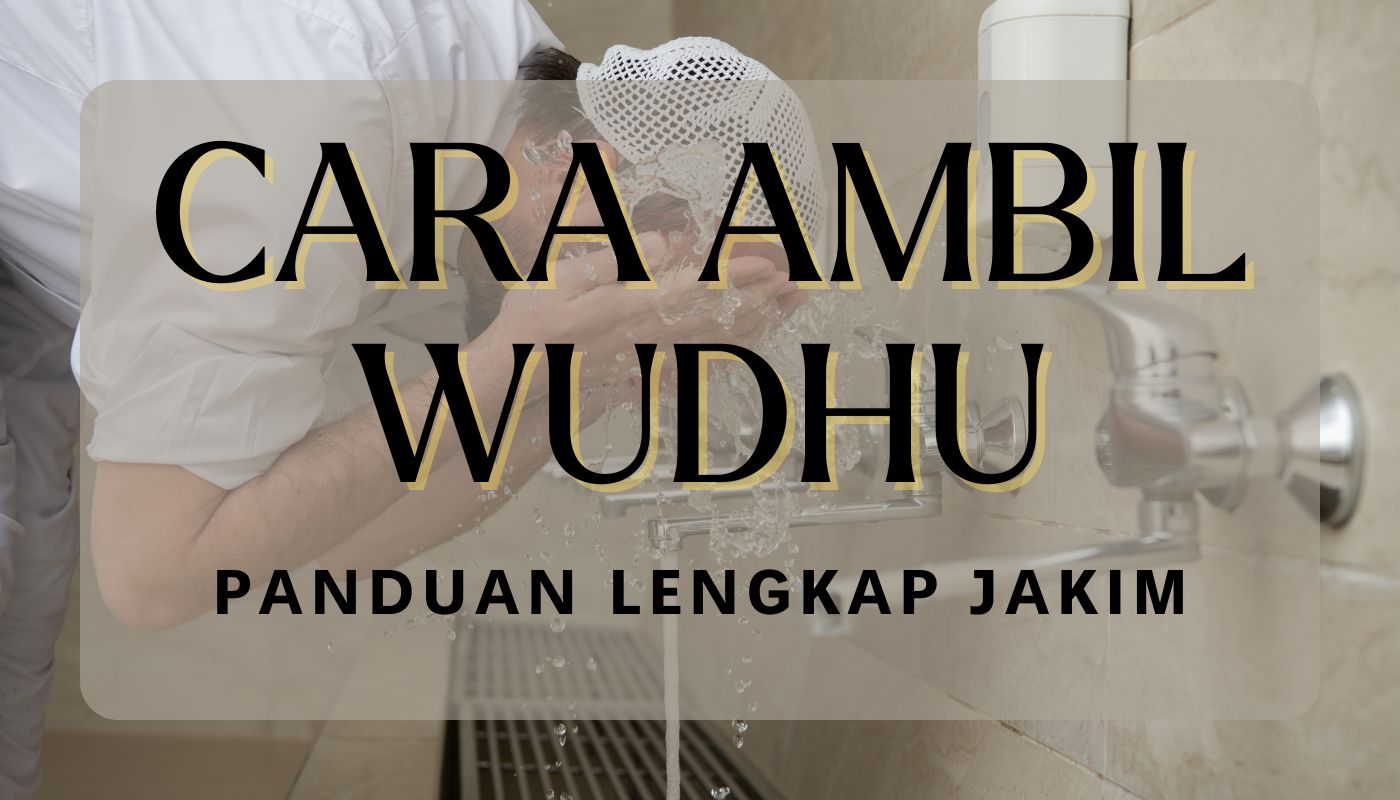 cara ambil wudhu