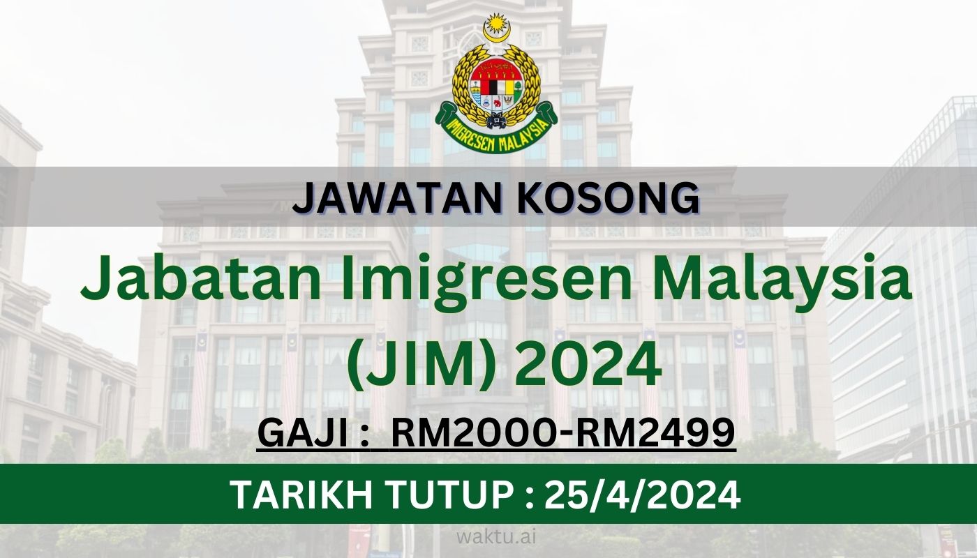 jawatan kosong jabatan imigresen