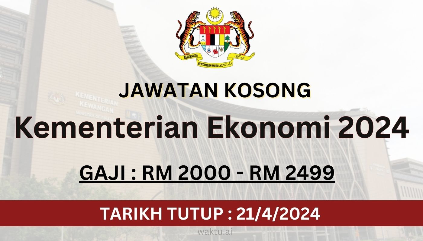 jawatan kosong kementerian ekonomi