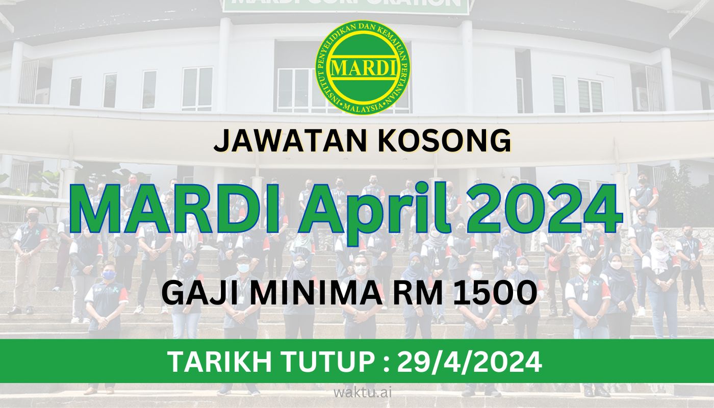 jawatan kosong mardi 2024