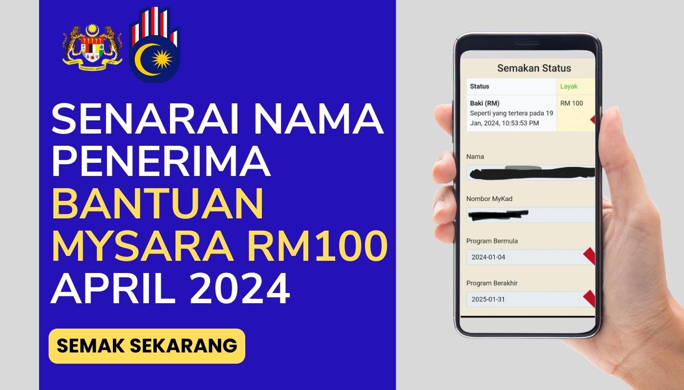 senarai penerima mysara rm100