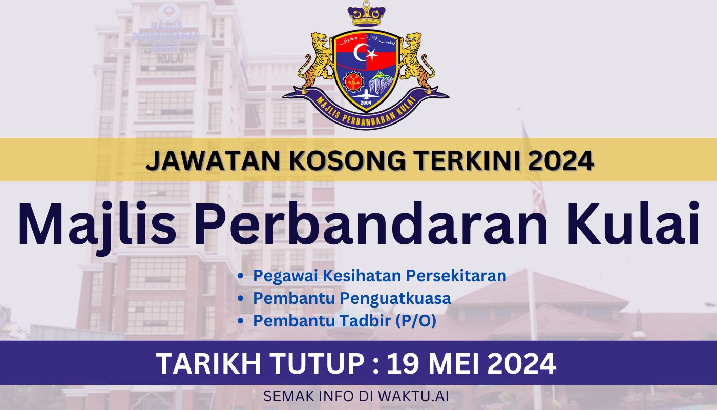 Jawatan Kosong Majlis Perbandaran Kulai