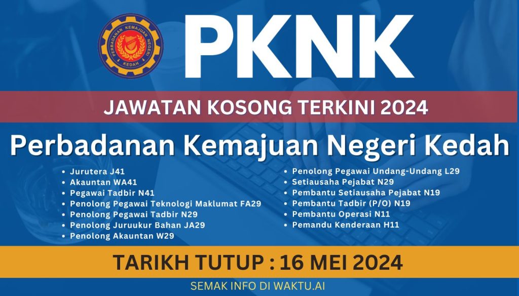 Jawatan Kosong Perbadanan Kemajuan Negeri Kedah 2024