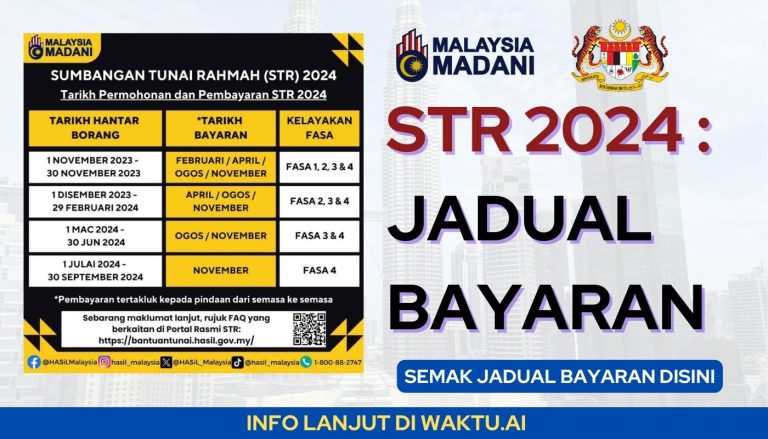 Jadual Bayaran Str Tarikh Bayaran Dan Kadar Bayaran